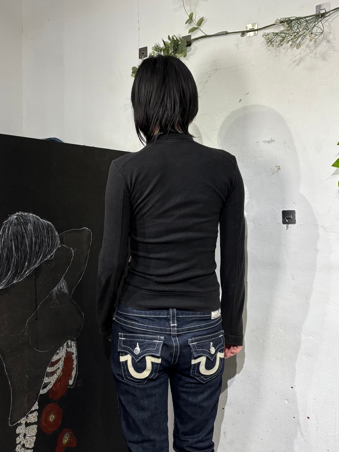 버버리 블랙 넥 카라 포인트 블랙 져지 집업 38 상품이미지6