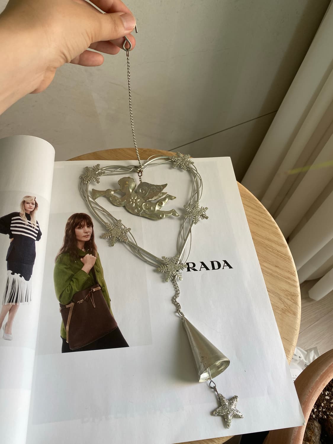 엔틱 엔젤 하트 월 데코 오너먼트 장식품 상품이미지2