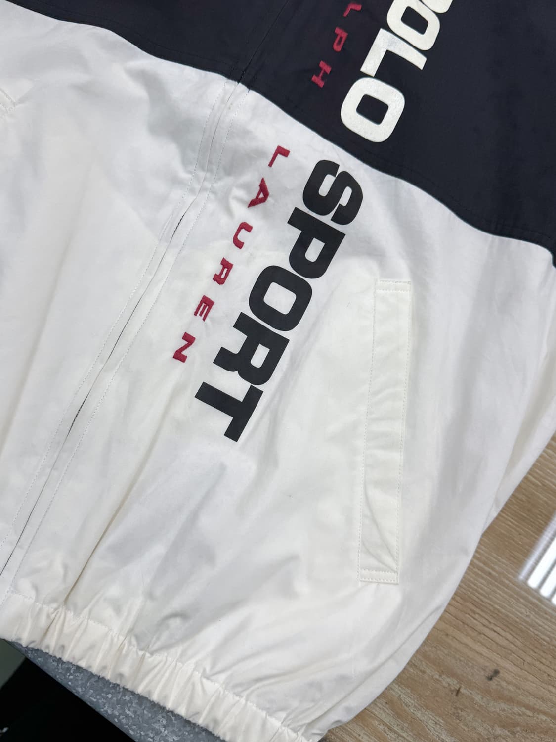 폴로스포츠 90s 스펠 로고 컬러블록 자켓 상품이미지10