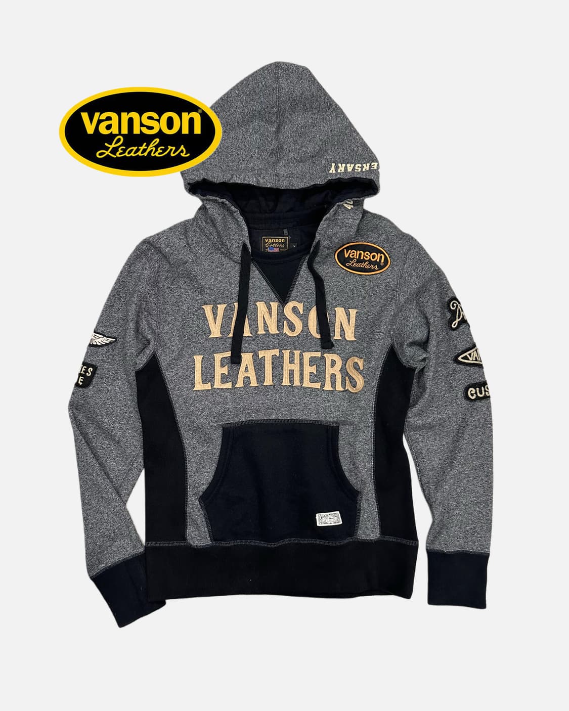 VANSON 40th anniversary logo hood t 상품이미지1