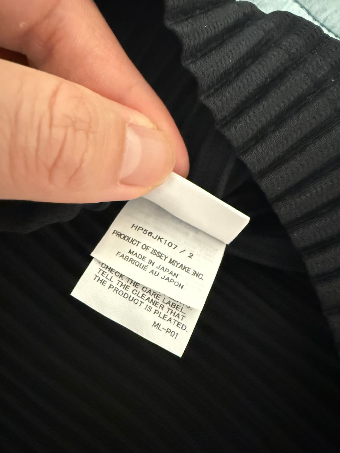 옴므플리세 헨리넥 롱슬리브 블랙 2 상품이미지3