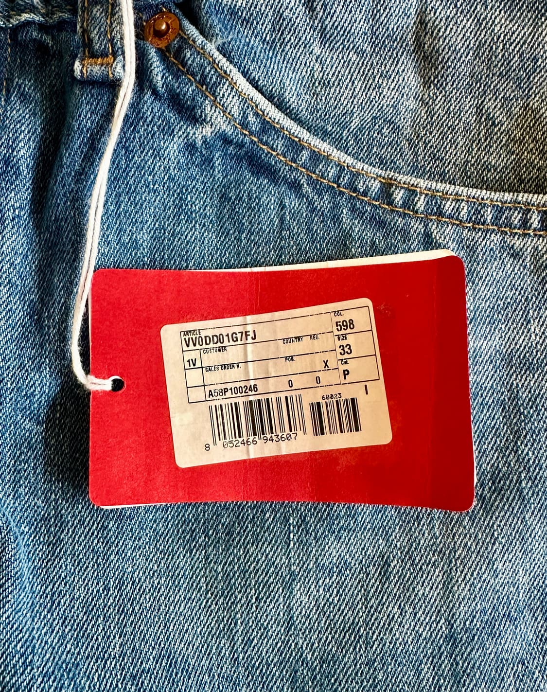 발렌티노 X 리바이스 517 리에디션 33사이즈 신품 상품이미지6