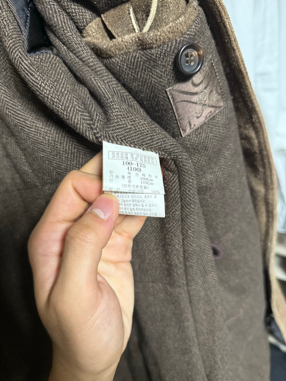 란스미어 사슴가죽 러프아웃 코트 상품이미지8