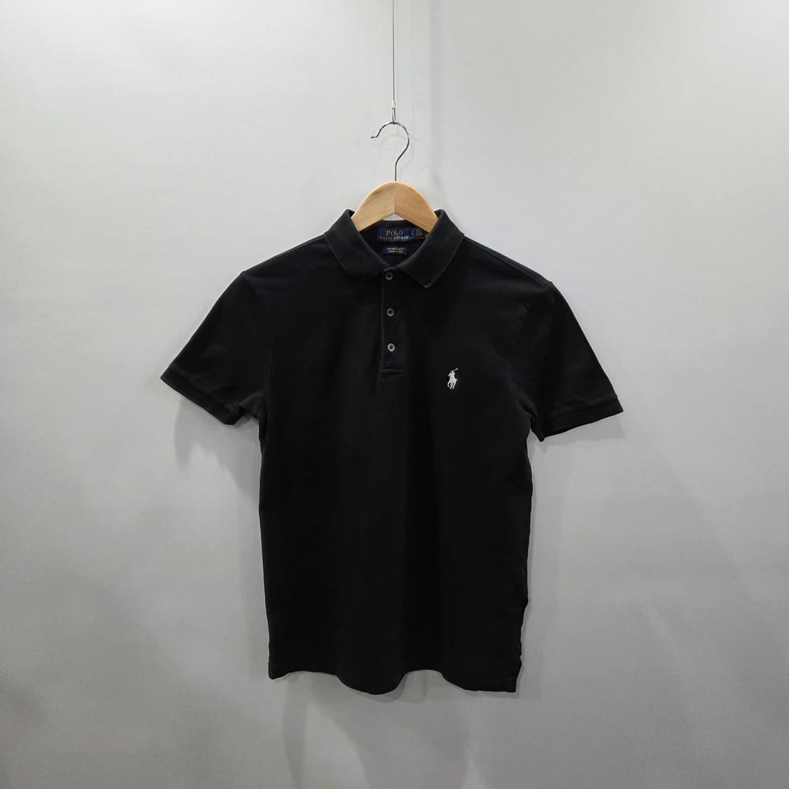 폴로랄프로렌 피케 카라 반팔티 블랙 S 상품이미지1