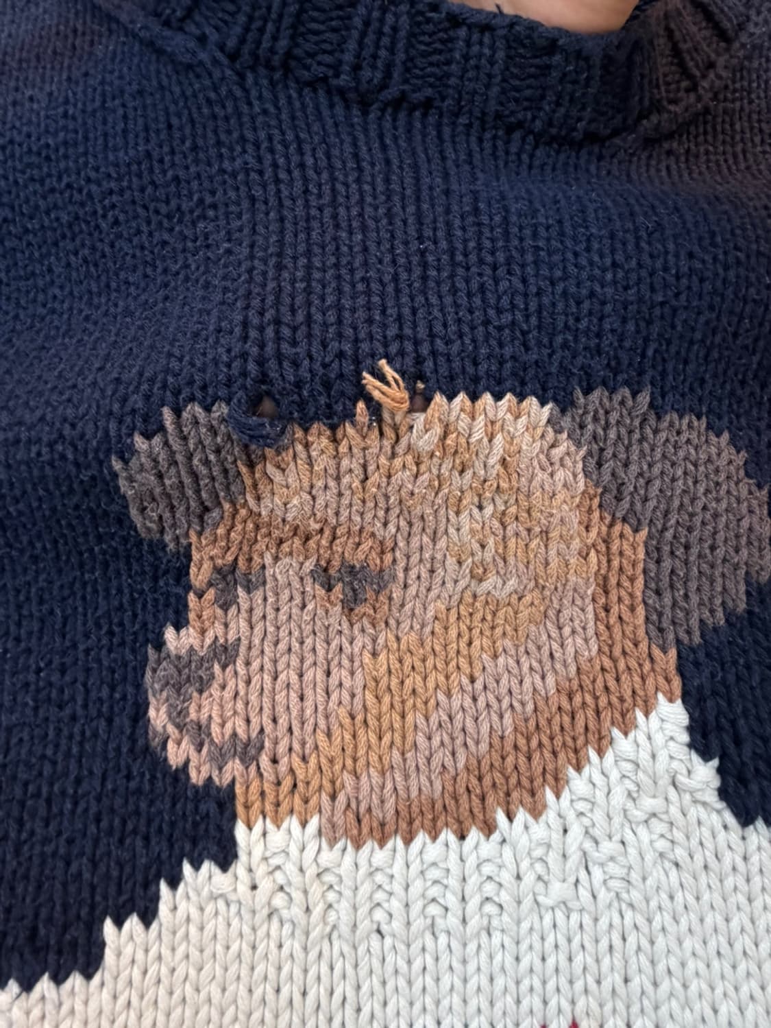 90s 폴로 랄프로렌 OG 싯 다운 베어 니트  상품이미지6