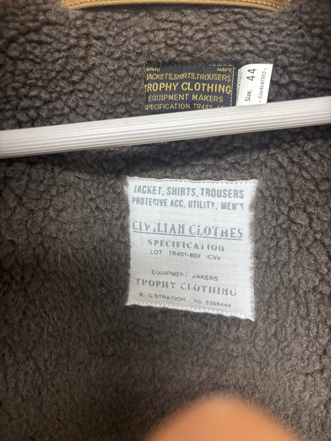 트로피 클로딩 카키 N-1 덱자켓 44사이즈 상품이미지4