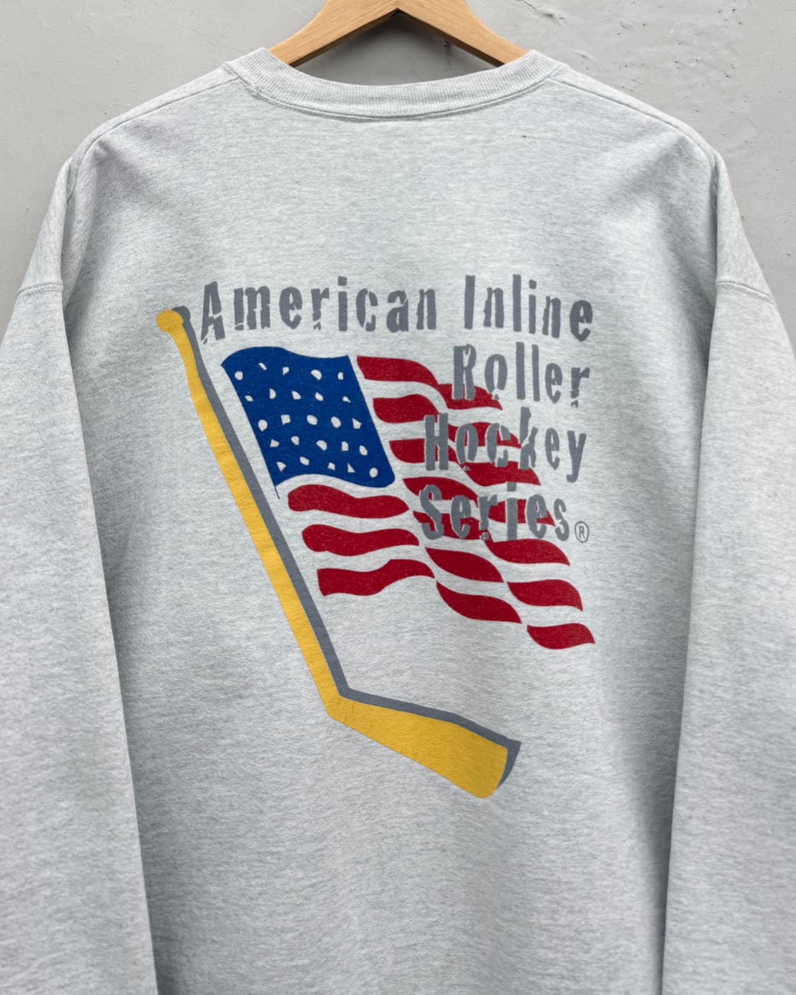 Fruit of the Loom 00s 성조기 그래픽 스웻셔츠 상품이미지5