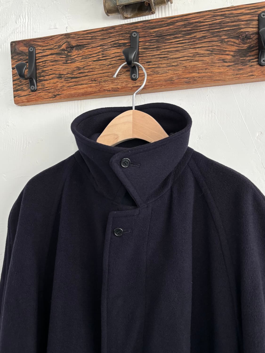 Burberry 버버리 히든 싱글 네이비 코트 상품이미지6