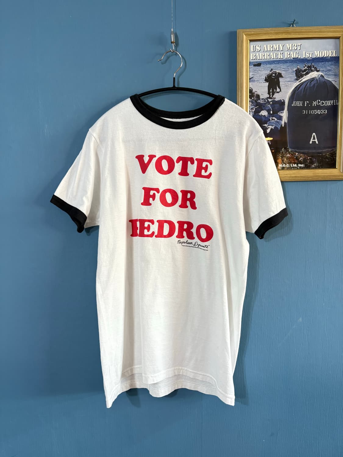 00‘s VOTE FOR PEDRO Ringer Tee.  상품이미지1