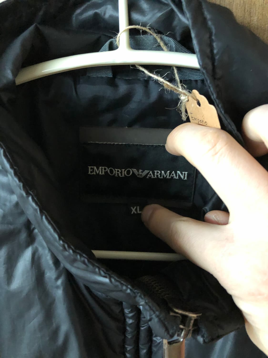Emporio armani 니트 도킹 집업 자켓 XL 상품이미지2