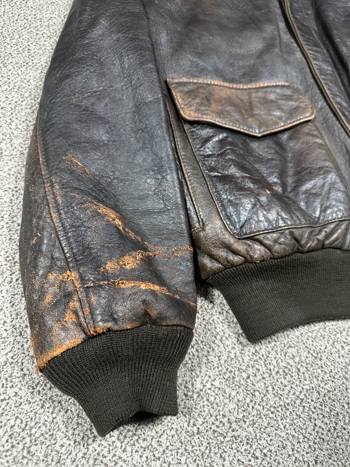 아비렉스 노르망디 a-2 레더자켓 M 상품이미지4