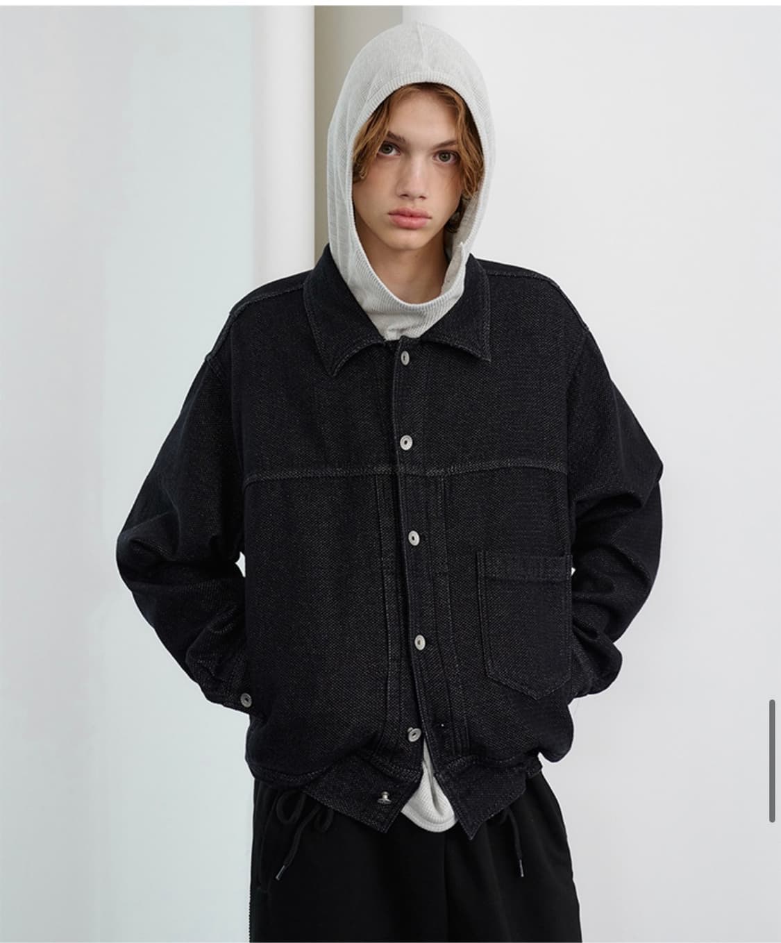 (새상품) 노운 - 25fw honeycomb 데님 트러커 자켓 상품이미지7