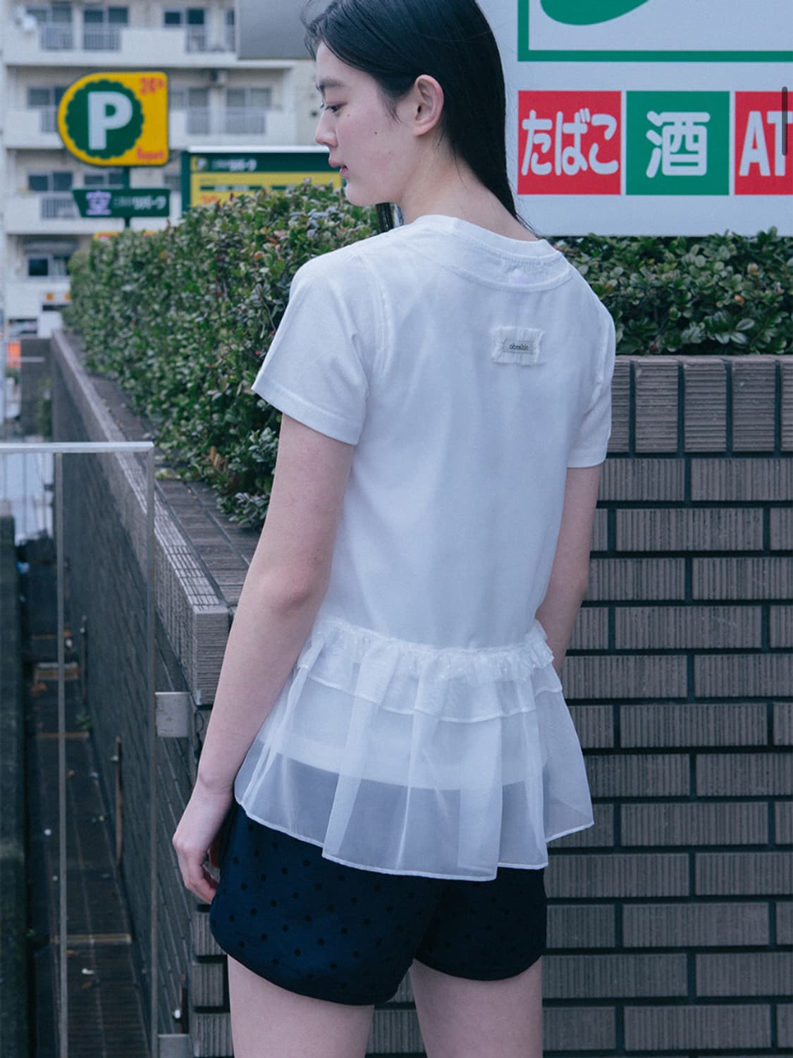 오헤시오 frill lace layered sleeveless top 상품이미지3