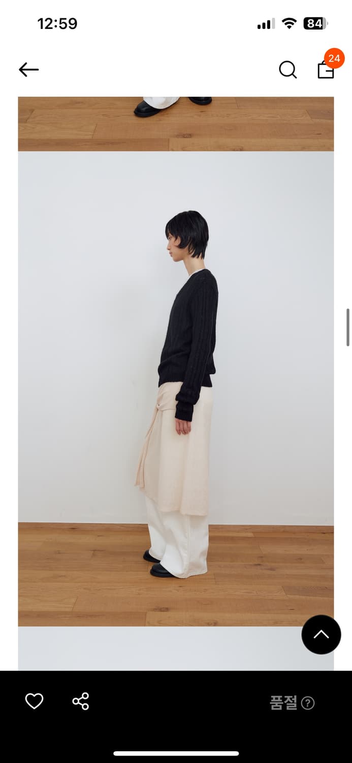 마조네 타이 레이어드 니트 스커트 상품이미지2