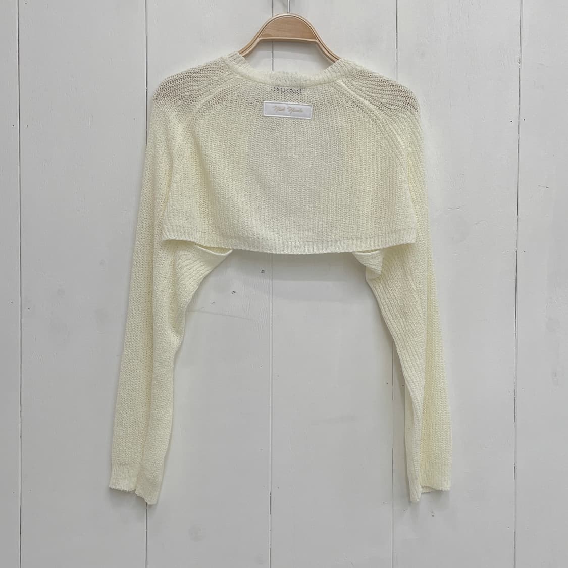 닉앤니콜 니트 크롭 볼레로 가디건 상품이미지3