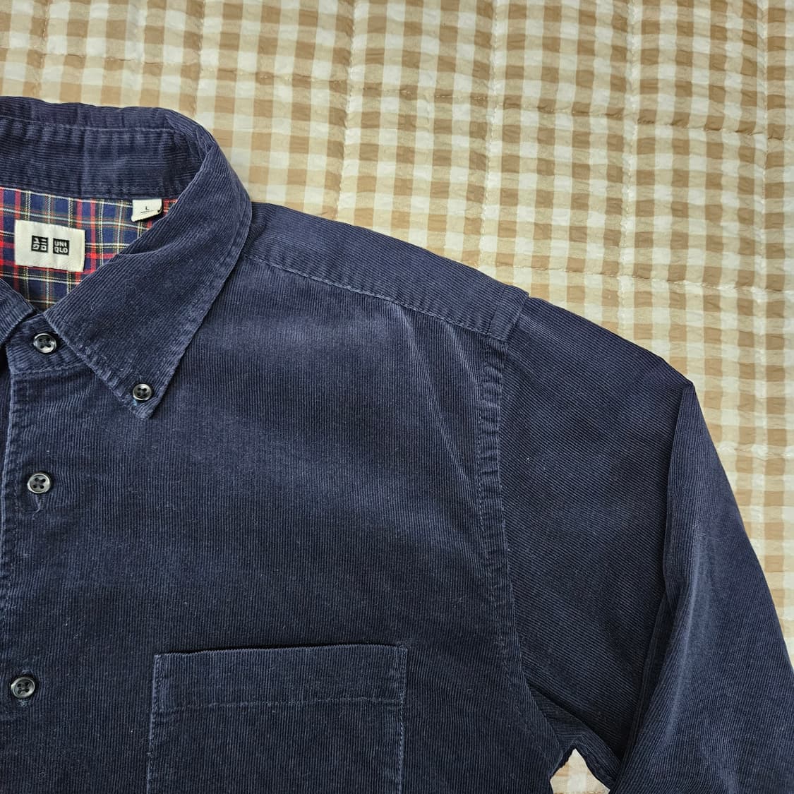 유니클로 골덴 긴소매 셔츠 남자100 상품이미지3