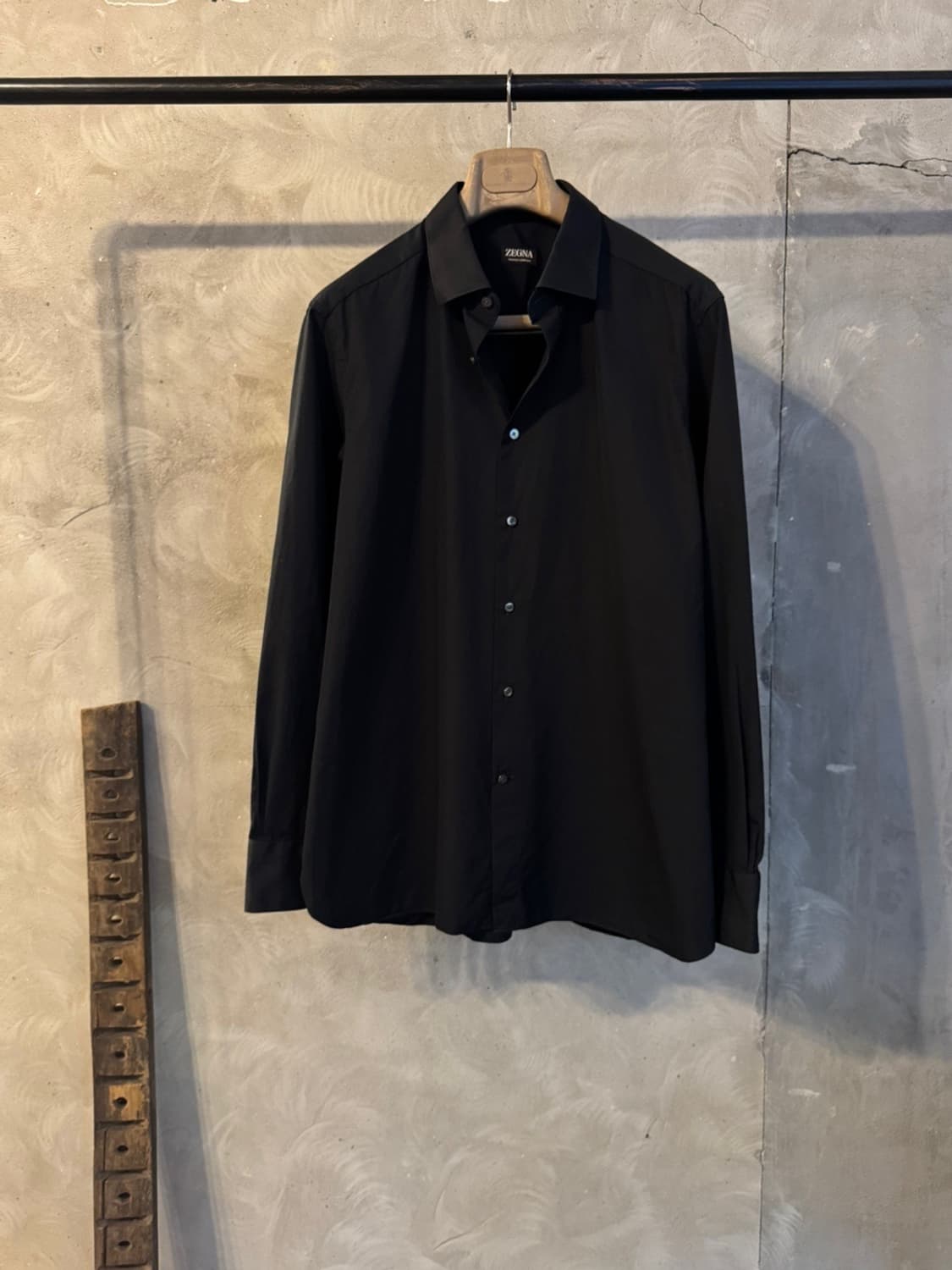 ZEGNA 에르메네질도 제냐 블랙 드레스 셔츠 105 상품이미지5