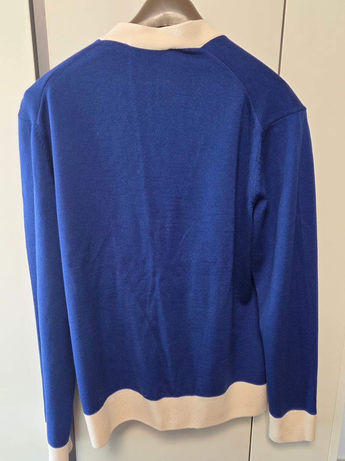 매종키츠네 남성 가디건 블루  L사이즈 BABY FOX PATCH BIC 상품이미지2