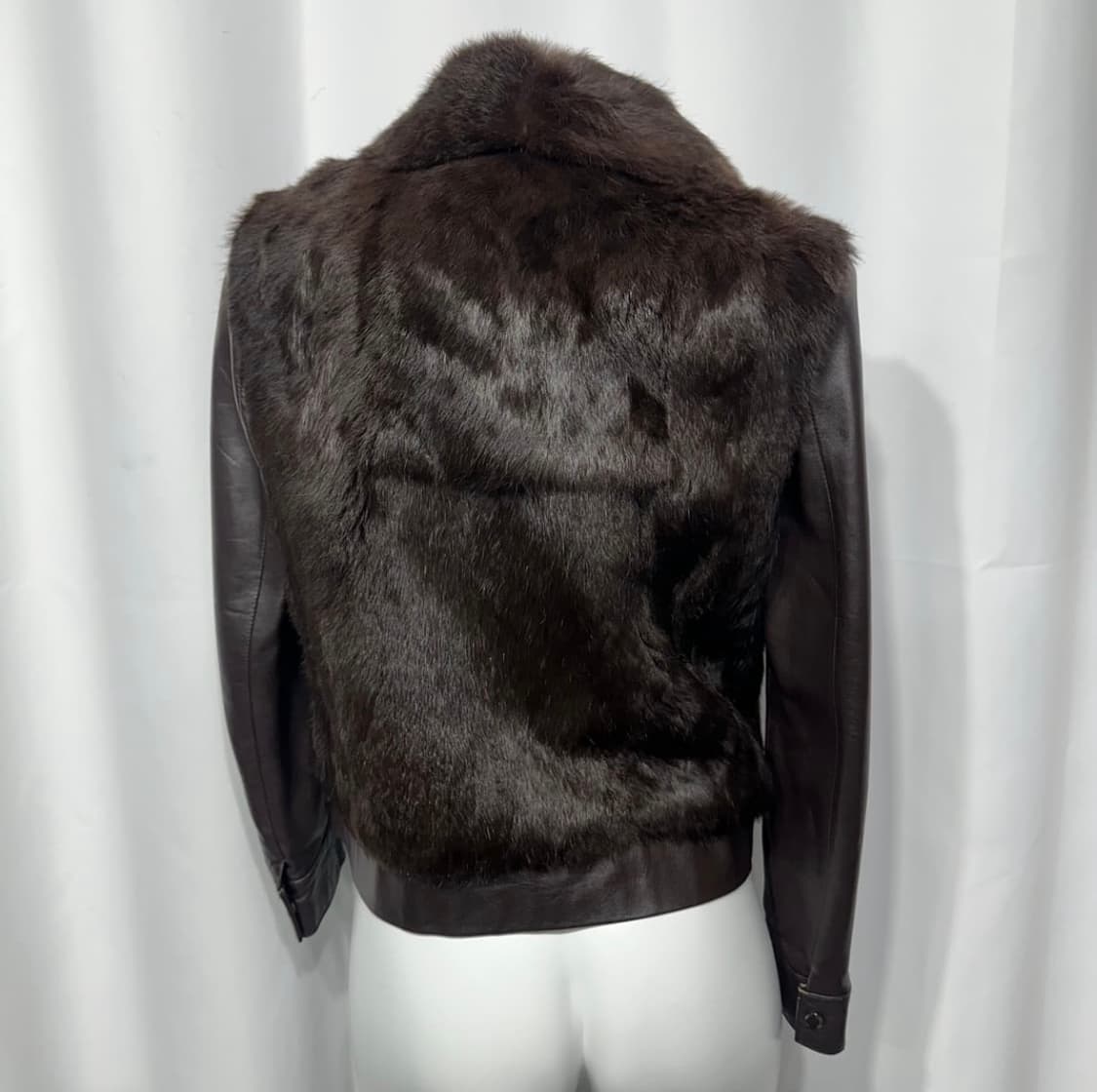 🎸다크 브라운 퍼 레더 자켓🎸 상품이미지6