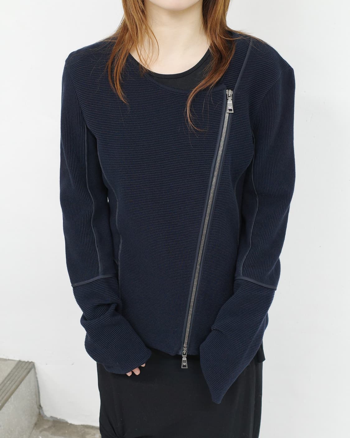 Emporio Armani Knit Biker Jacket 상품이미지1