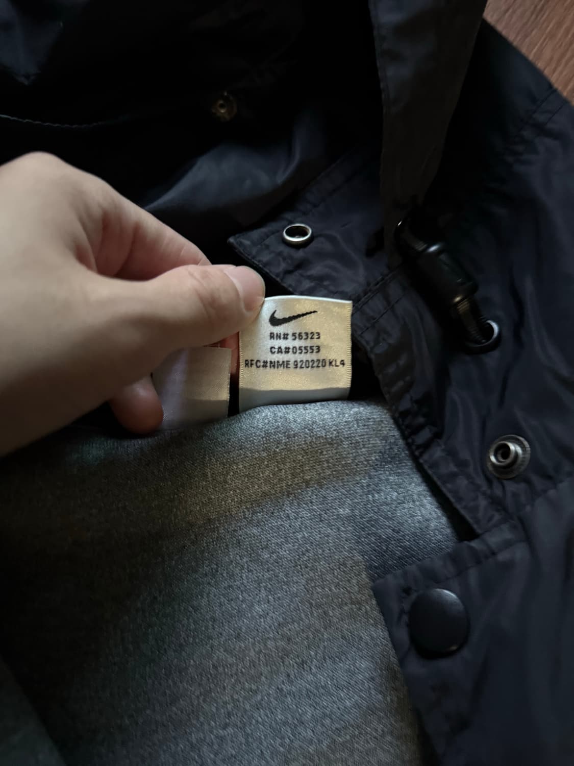 나이키 스우시 올드스쿨 블랙 바람막이 상품이미지7