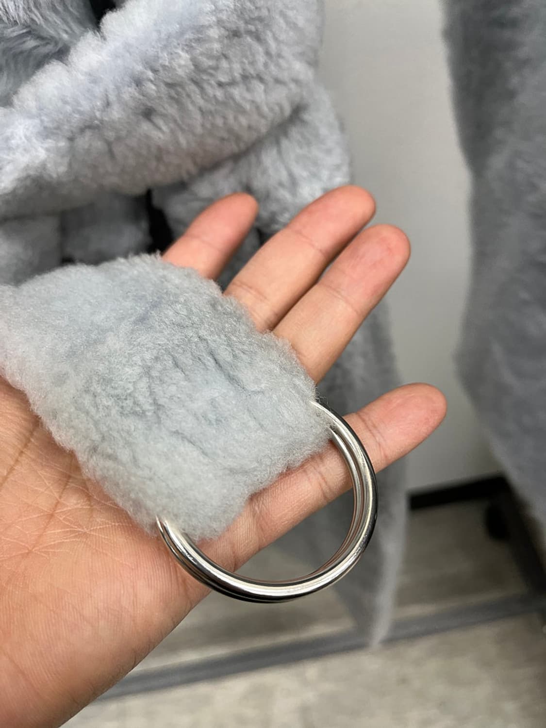 여) 이브살로몬 신형 램스킨 리얼퍼코트  상품이미지5