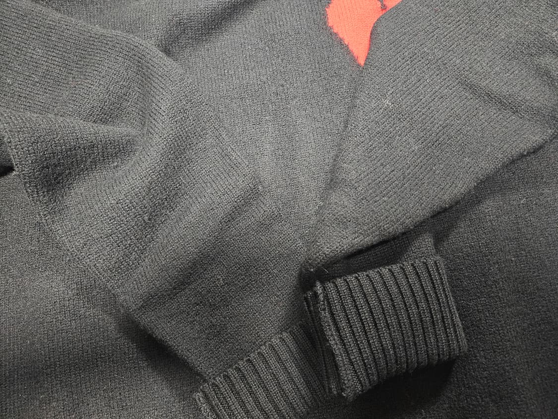 AMI 하트 로고 니트 블랙 m사이즈 상품이미지5