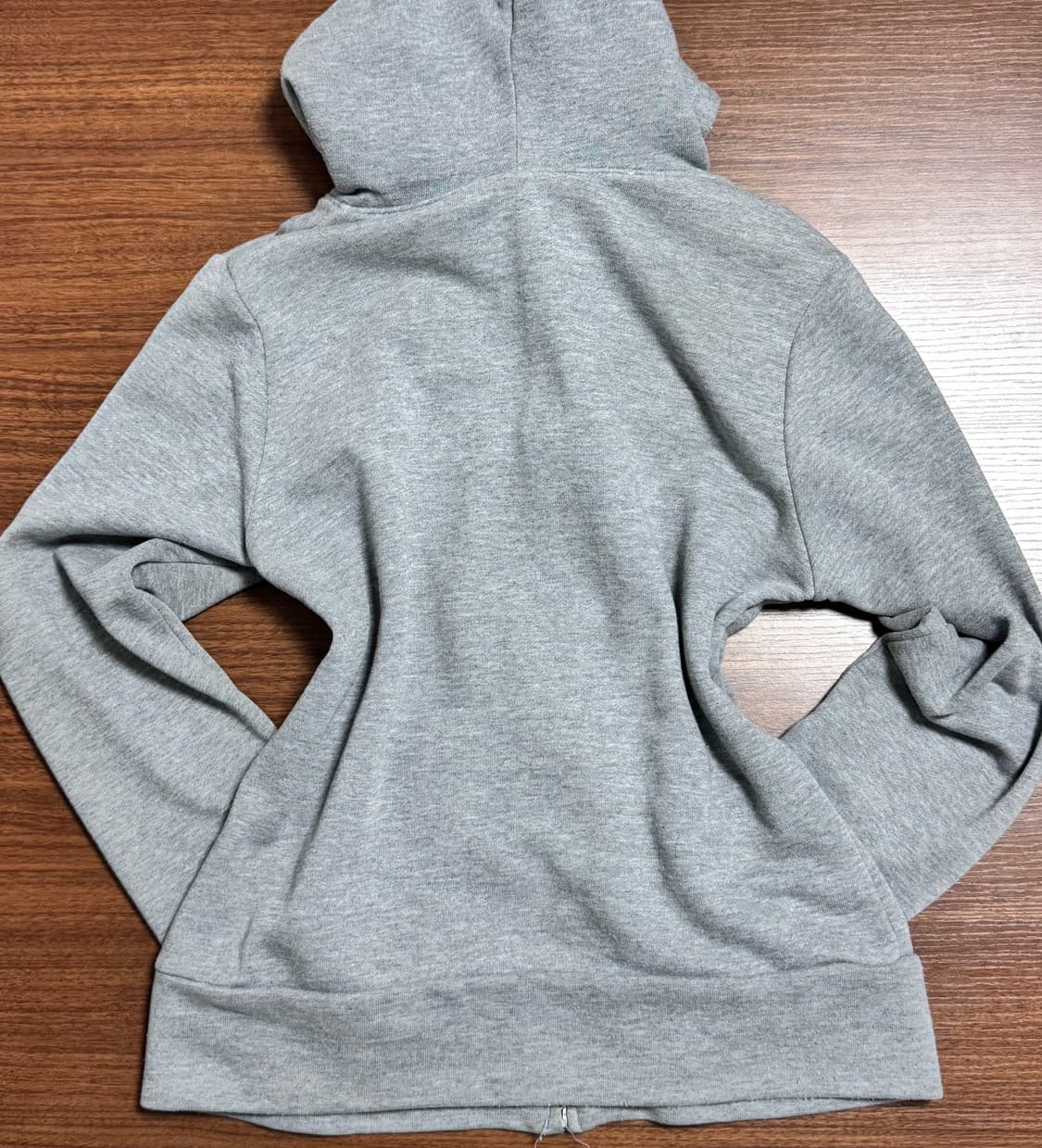 빈티지 그레이 폼폼 후드 집업 상품이미지2