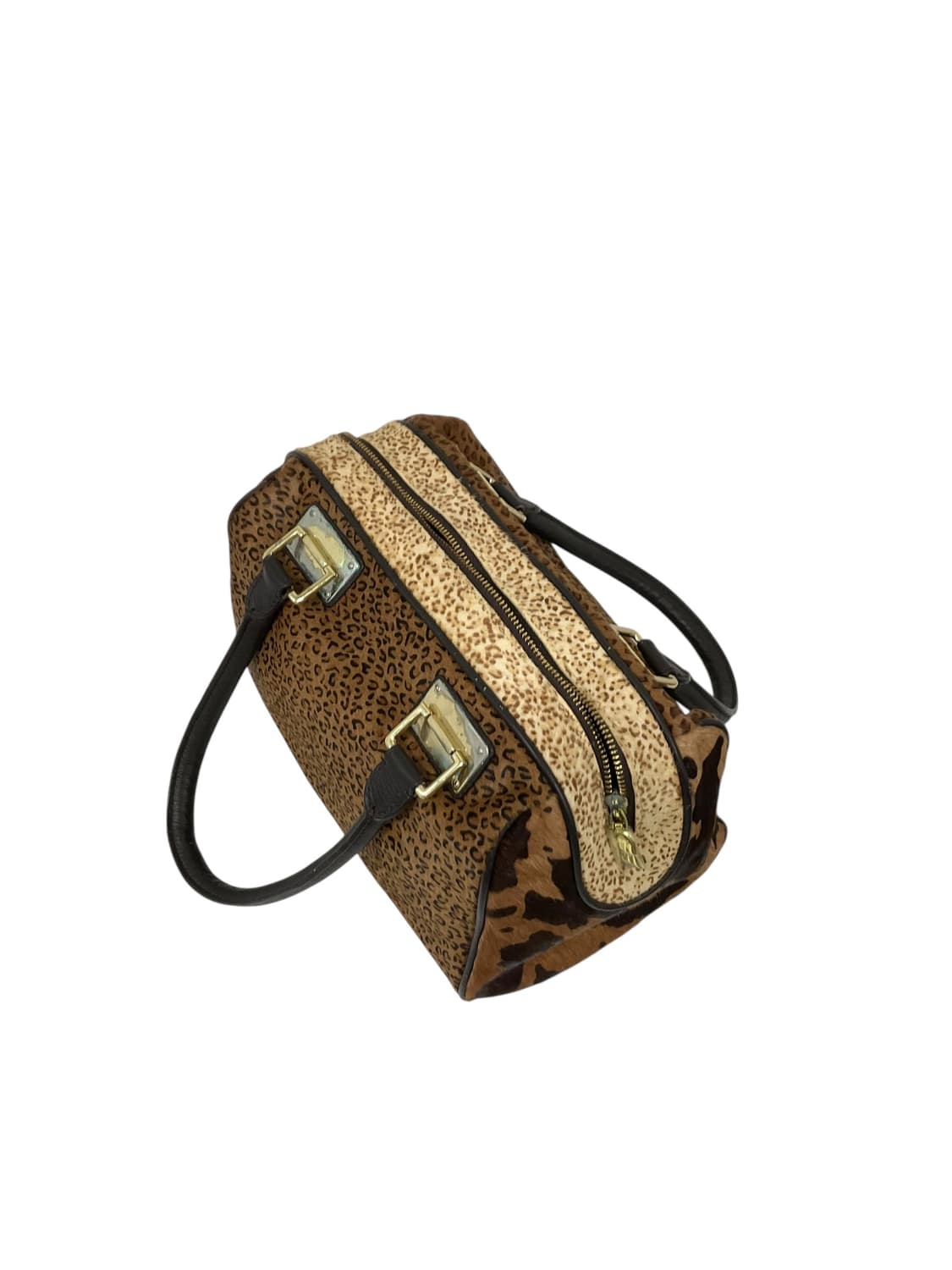 Montemilano 송치 호피 보스턴 토트백 상품이미지4