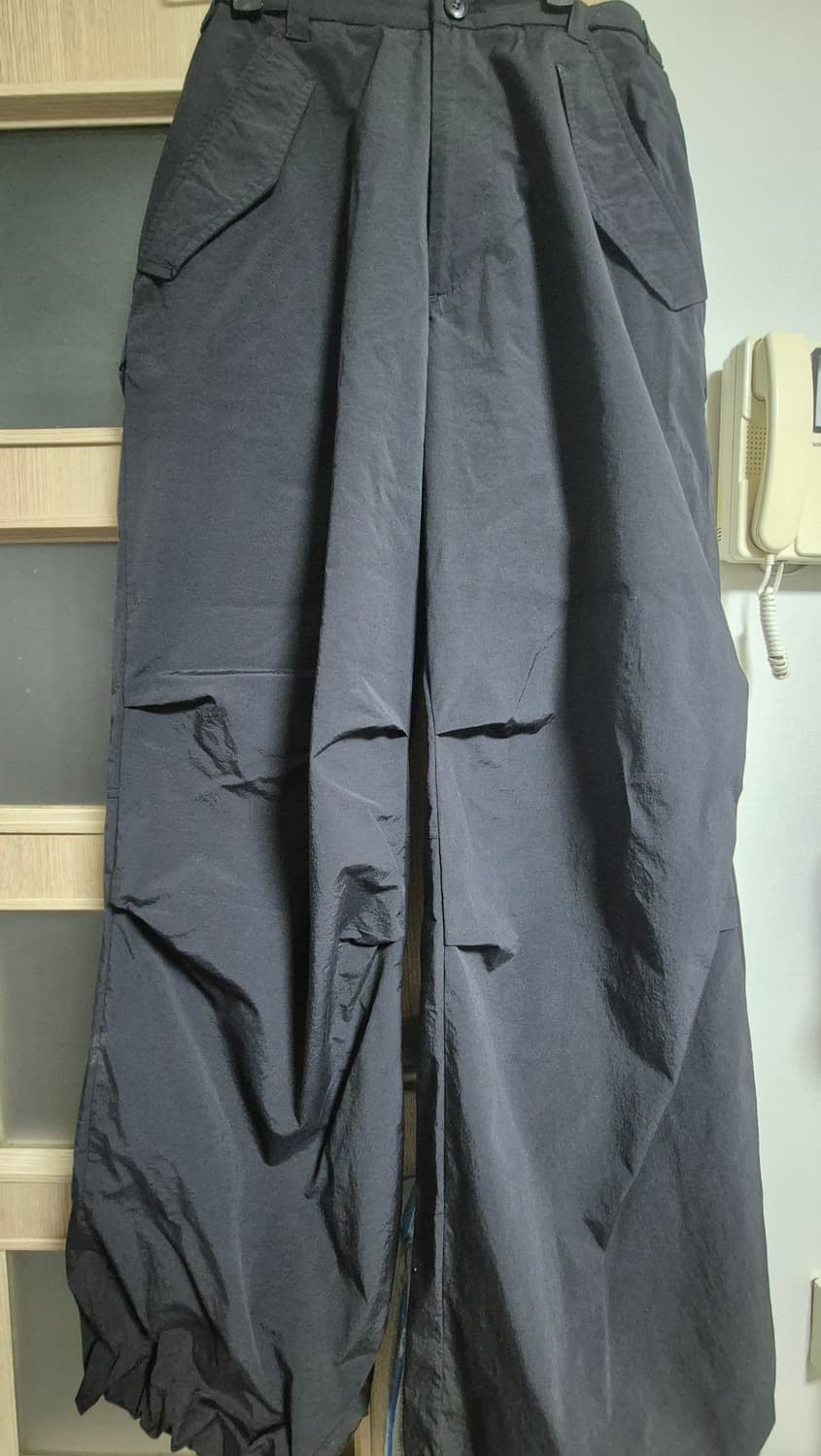999휴머니티 나일론 파라이지팬츠 워시드 블랙 (S) 거의 새상품 상품이미지3