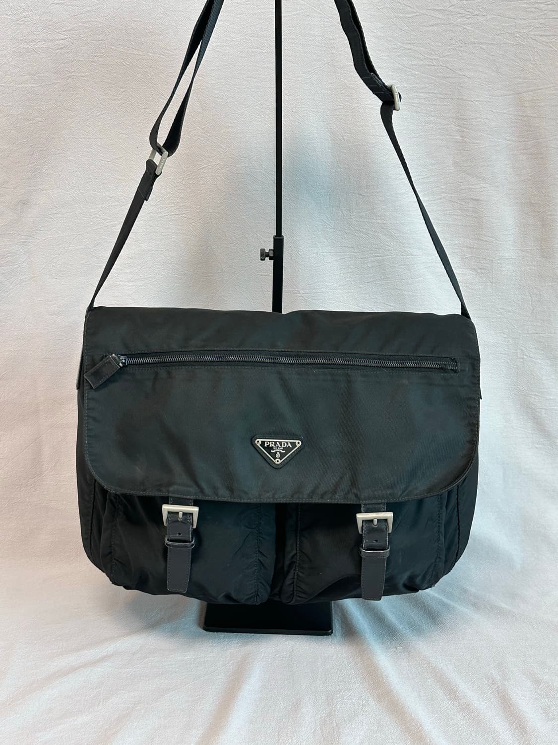 프라다 테수토 포코노 나일론 투포켓 메신저백 상품이미지4