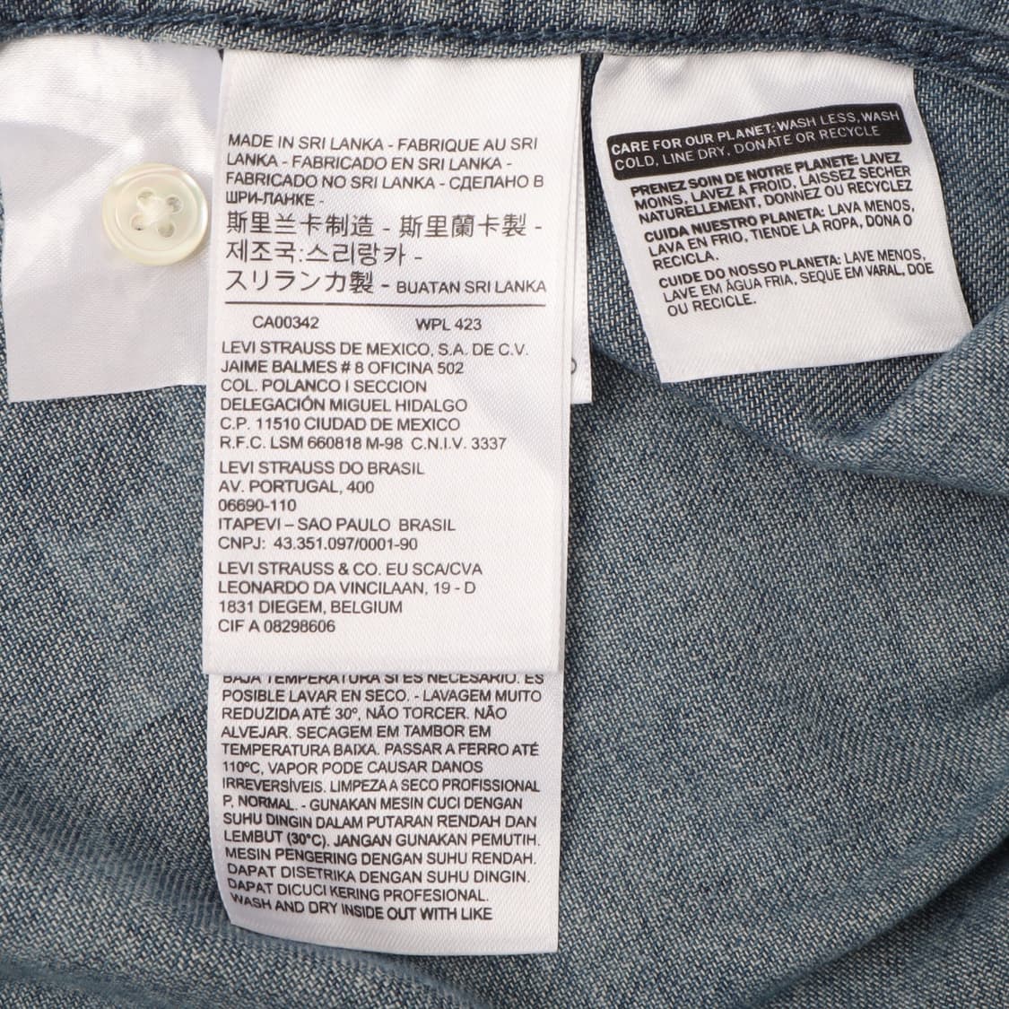 리바이스 x 디즈니 미키마우스 데님 셔츠 상품이미지9