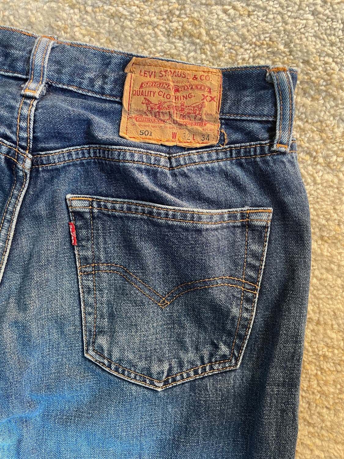 [32] 90s Levis 501 리바이스 501 빈티지 데님 진 청바지 상품이미지3