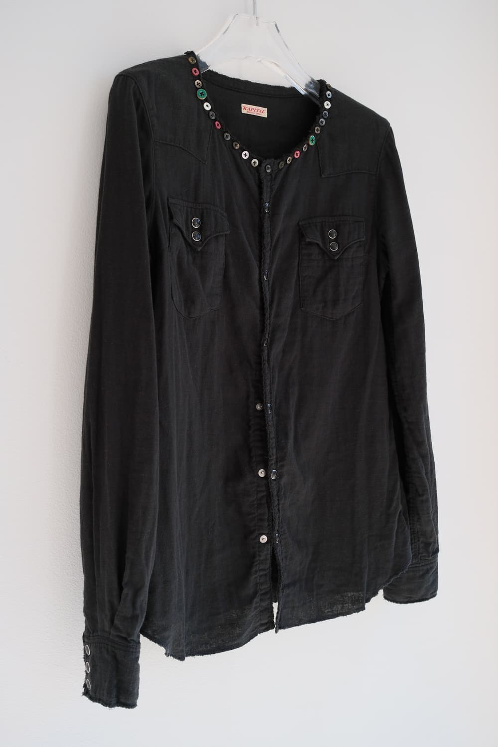 Button trimming shirts 상품이미지6