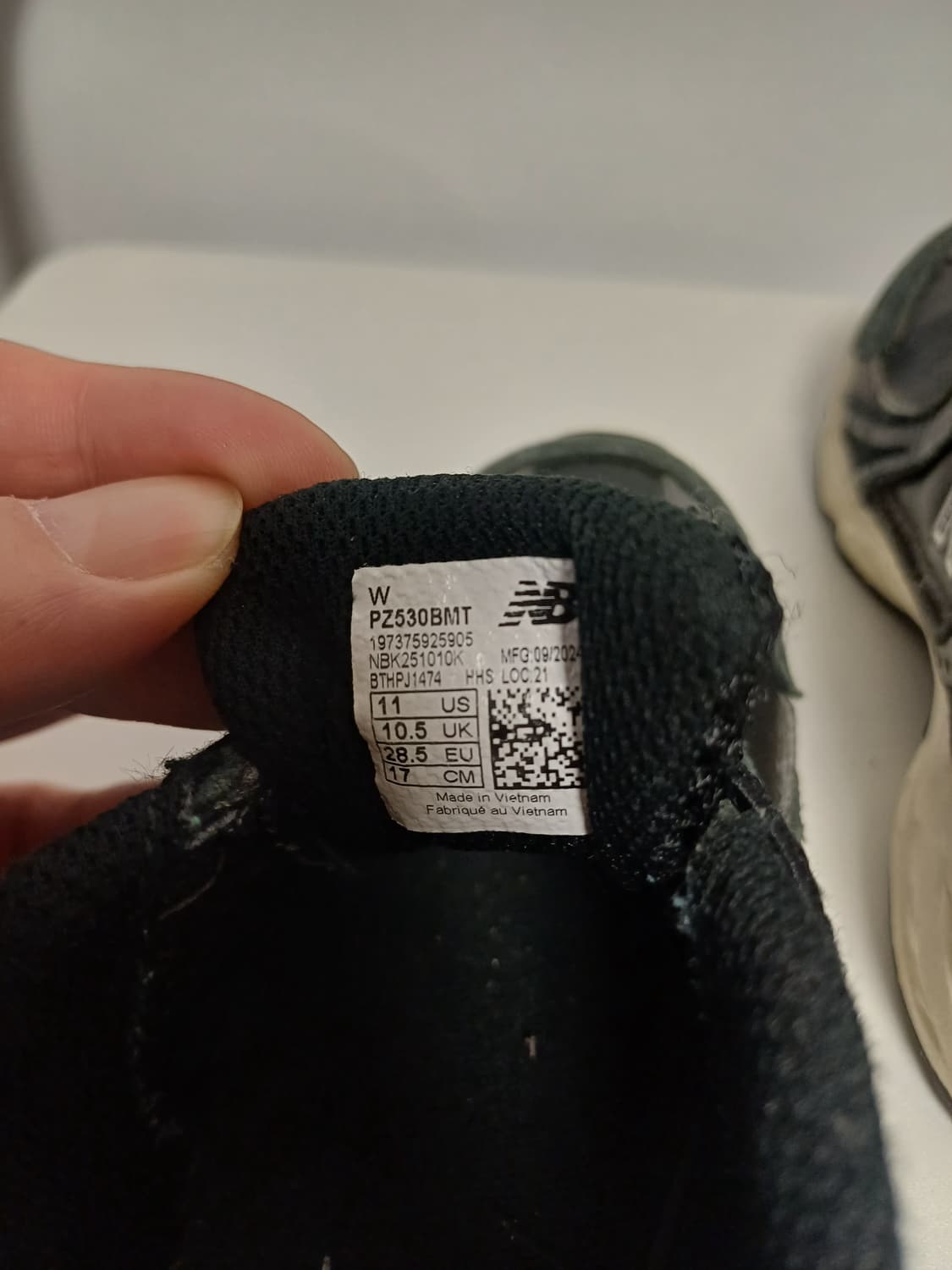 뉴발란스 키즈 530 블랙 빈티지 (PZ530BMT) - 170사이즈 상품이미지6