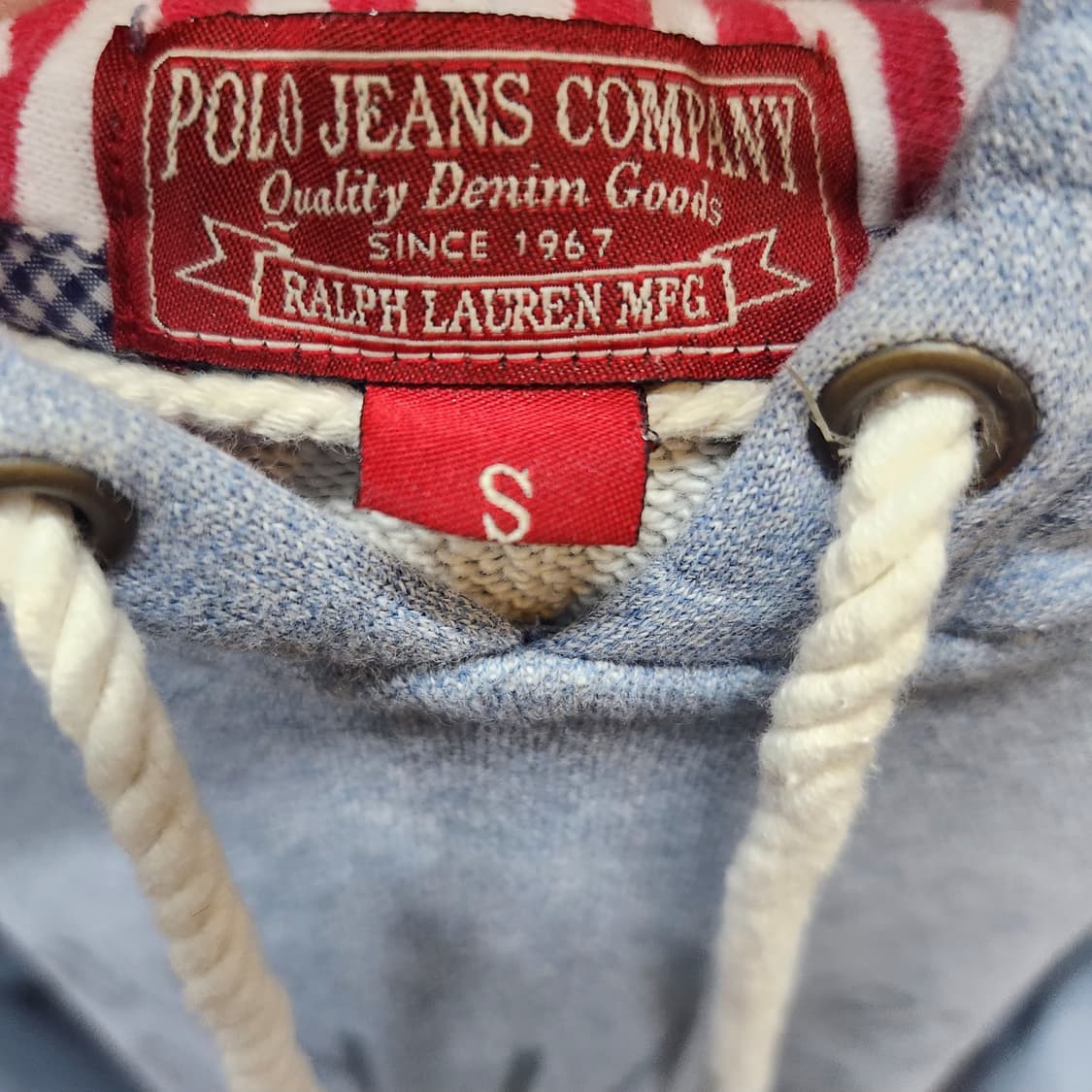 폴로진스컴퍼니 빈티지 빅로고 후드티 S(M) 상품이미지5