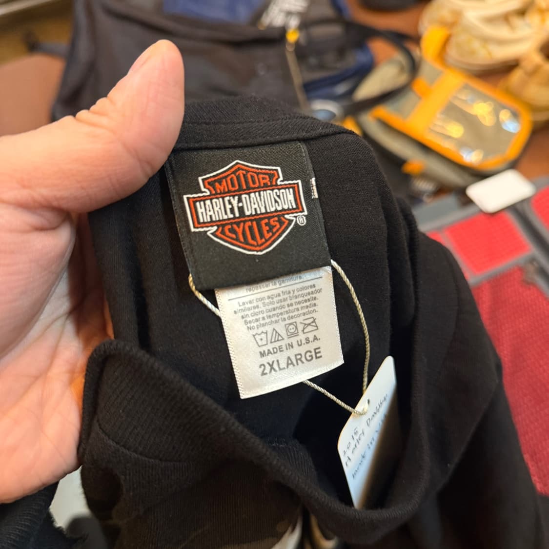 할리 데이비슨 USA 스컬 롱슬리브 XXL 상품이미지8