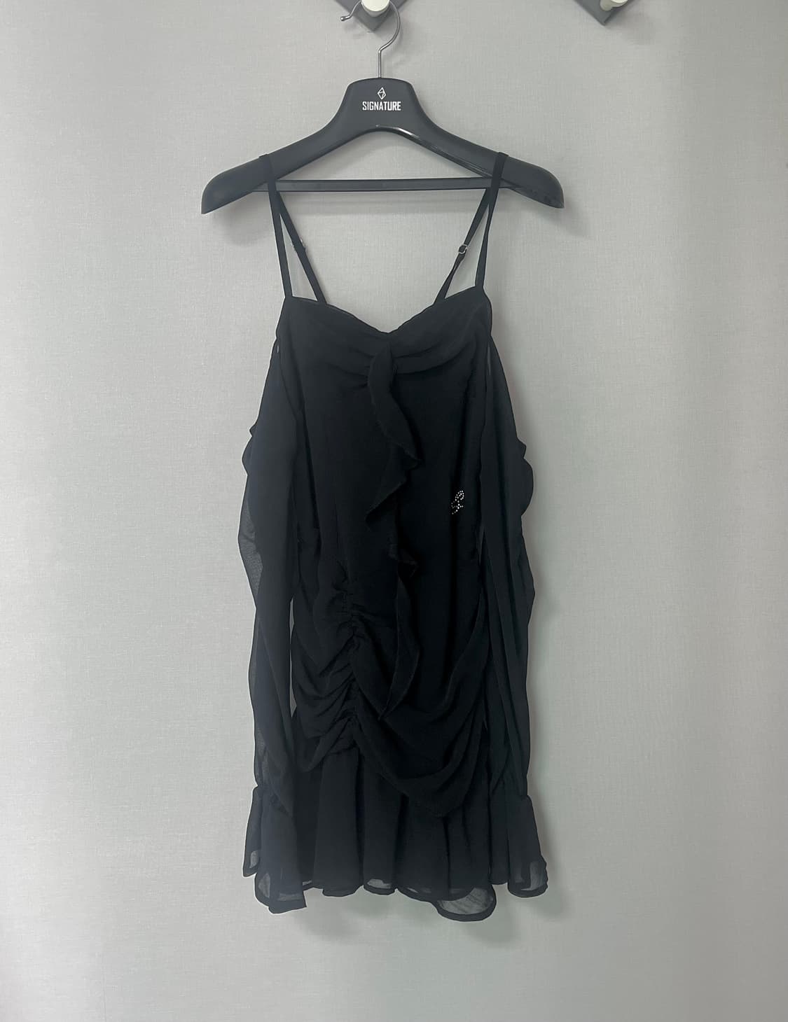 어글리쉐도우 CHIFFON DRESS(BLACK) 상품이미지3