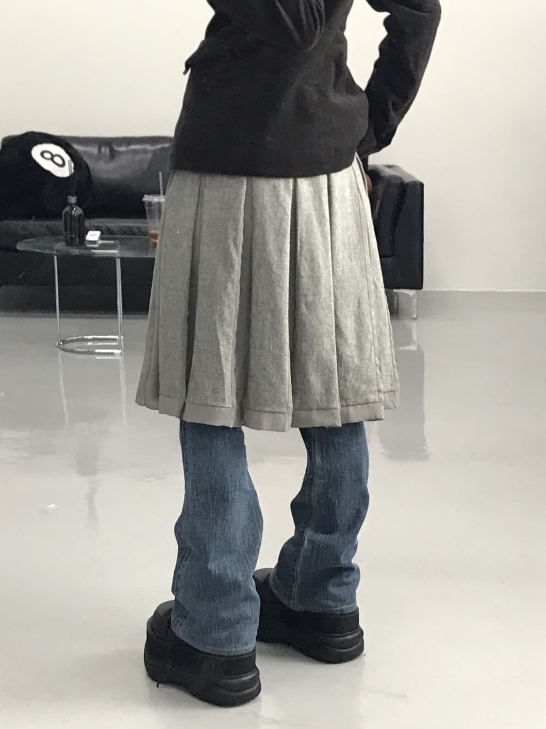 K.t Kiyoko Takase Wool Midi Skirts 상품이미지3