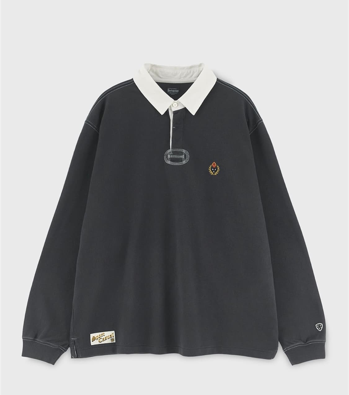 헤리티지플로스 CREST WASHED 7.5S RUGBY SHIRT 상품이미지1