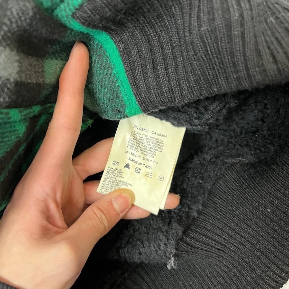 디젤 체크 봄버자켓 상품이미지6
