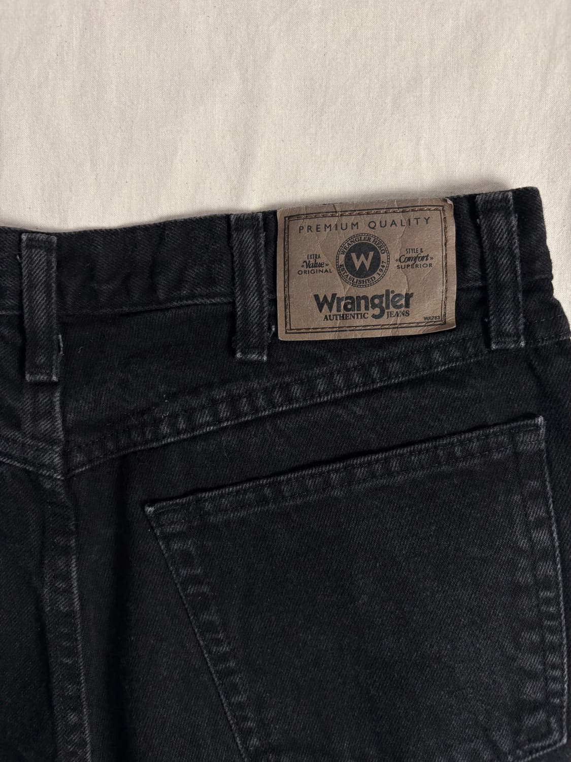 Wrangler 랭글러 블랙 데님 팬츠 34 x 30 상품이미지4