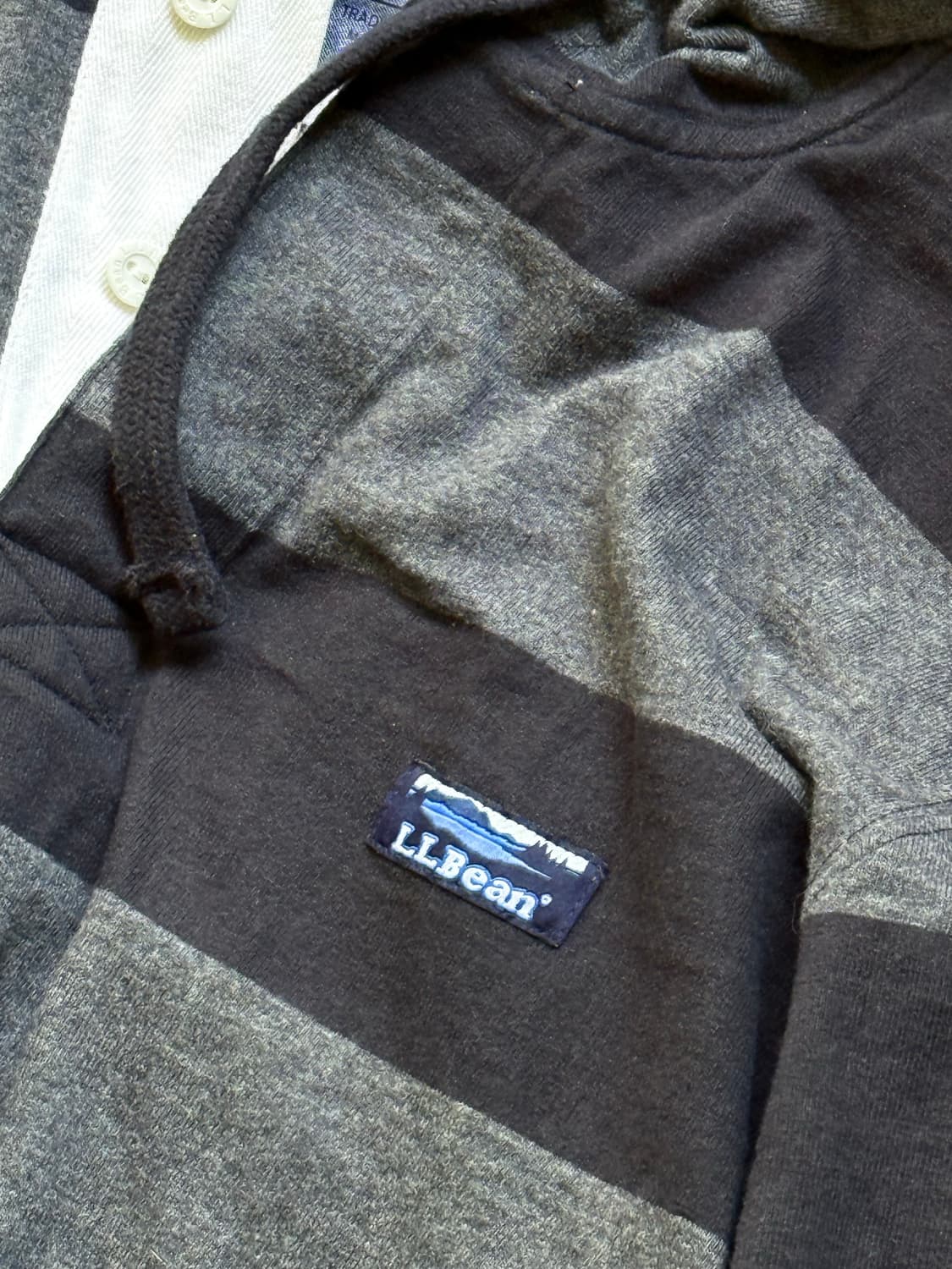 엘엘빈 스트라이프 럭비 후드 상품이미지2