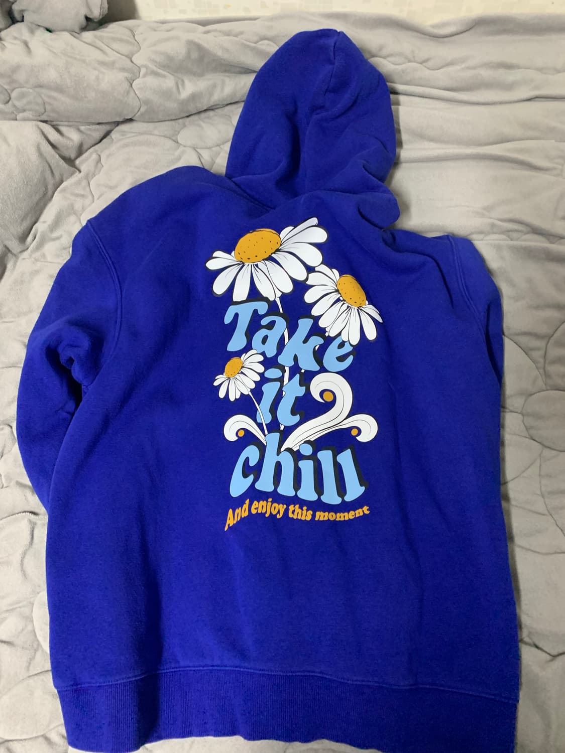 H&M 블루 후드티 (US L) 상품이미지2