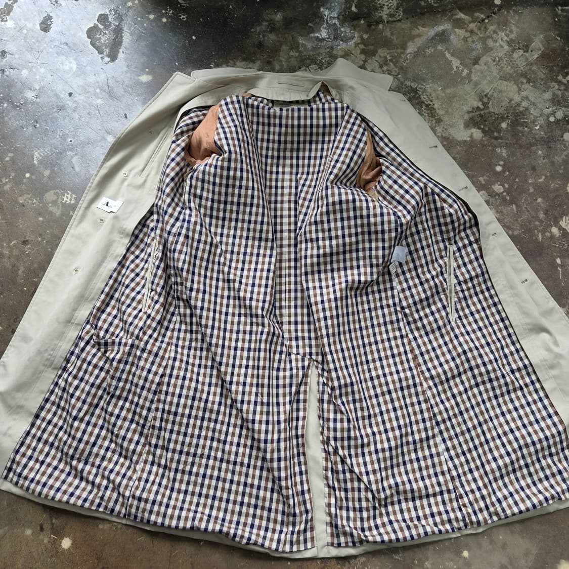 100) 아쿠아스큐텀 맥코트 싱글코트 트렌치코트 메이드인 이태리 상품이미지5