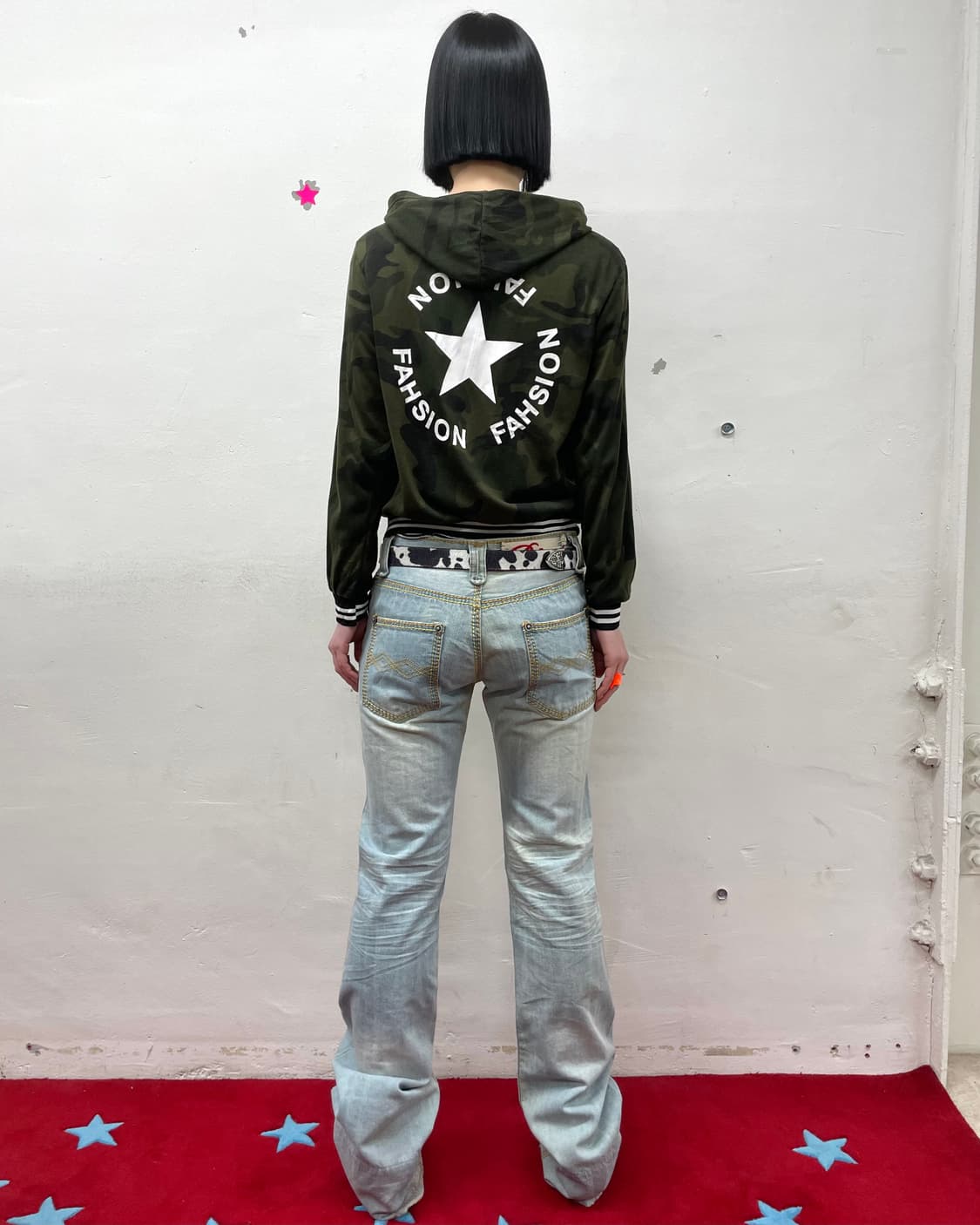 Camo Big Star Hooded Zip-Up  상품이미지3