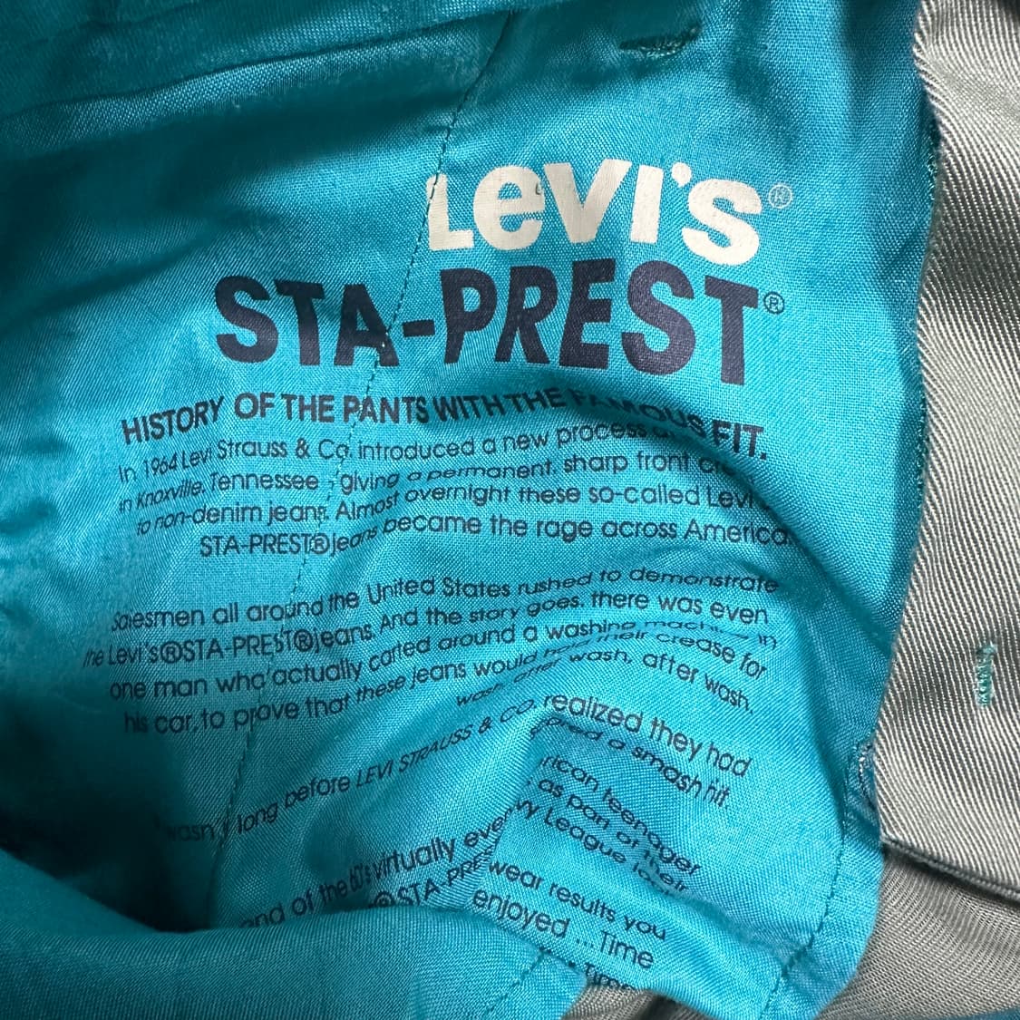 ✨ (바배) 리바이스 스타프레스트 카키 코튼 팬츠  상품이미지4