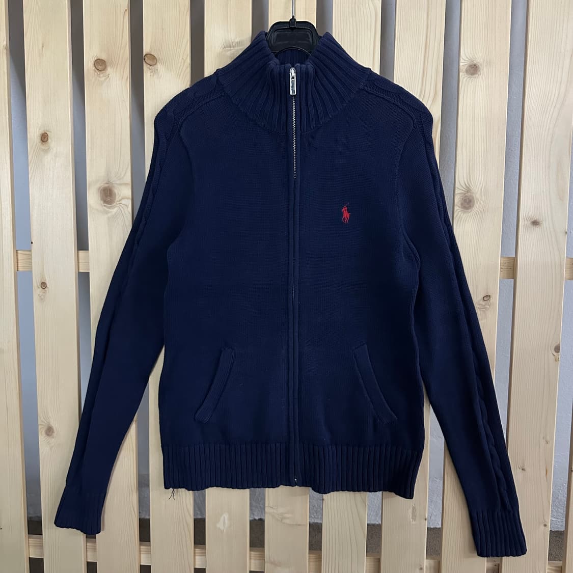 (S) 폴로 랄프로렌 네이비 니트 집업 상품이미지1
