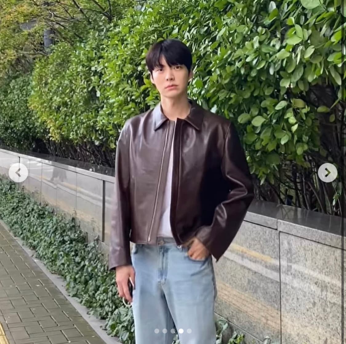 [새상품] L) 토니웩 카우하이드 레더 자켓 브라운 상품이미지3