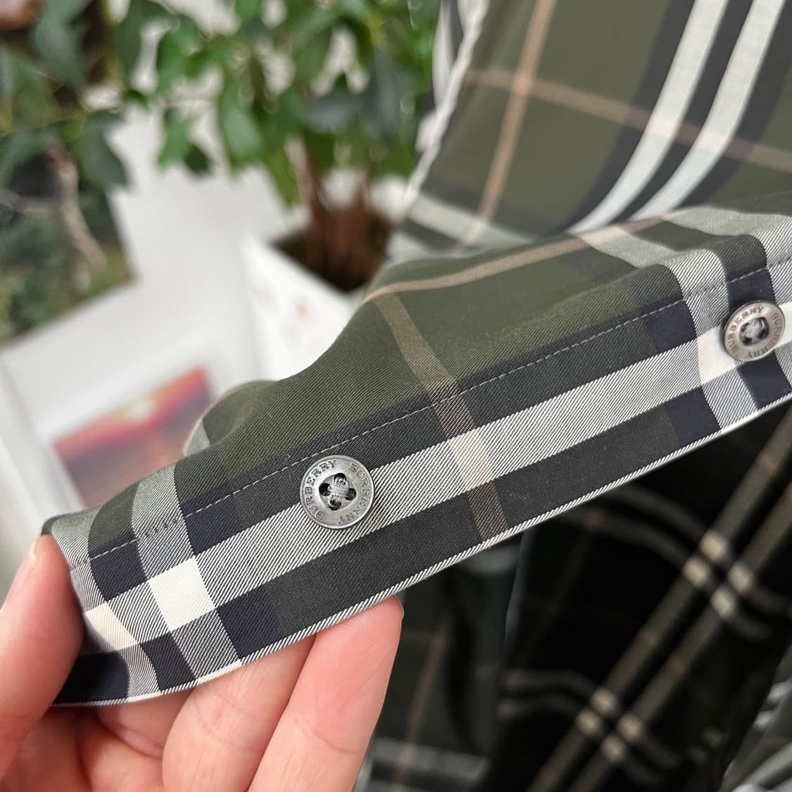 버버리 체크 셔츠 M 상품이미지7